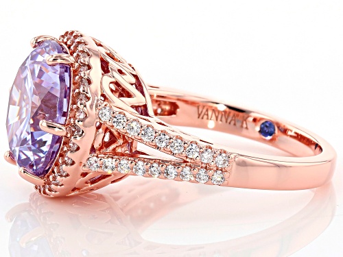 Vanna K ™ For Bella Luce ® Lavender & White Diamond Simulants Eterno ™ Rose Ring - Size 7