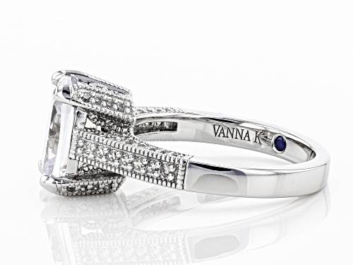 Vanna K ™ For Bella Luce ® 5.77CTW Diamond Simulant Platineve ™ Over Silver Ring - Size 7
