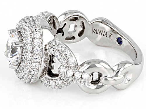 Vanna K For Bella Luce® 3.45ctw White Diamond Simulants Platineve® Ring (2.09ctw DEW) - Size 11