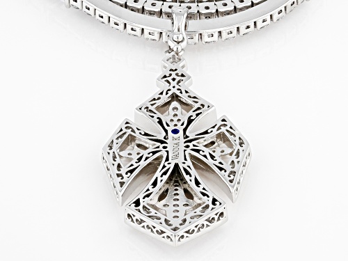 Vanna K™ for Bella Luce® 75.06ctw White Diamond Simulant Platineve™ Necklace (45.49ctw DEW)