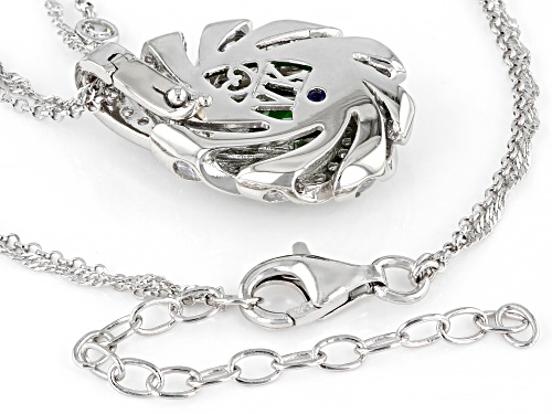 Vanna K™ Bella Luce®11.55ctw Emerald & Diamond Simulants Platineve®Hawaii Collection Pendant/Chain