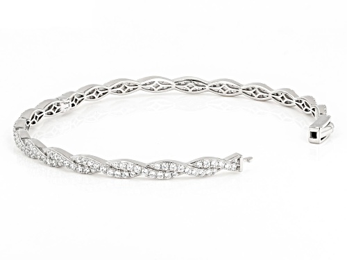 Vanna K™ For Bella Luce® 4.15ctw White Diamond Simulant Platineve™ Bangle Bracelet (2.51ctw DEW) - Size 7
