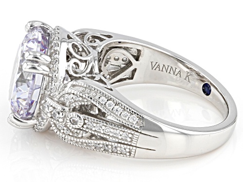 Vanna K™ For Bella Luce® 11.15ctw White Diamond Simulant Platineve® Ring(6.75ctw DEW) - Size 5
