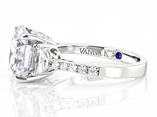 Vanna K™ For Bella Luce® 9.15ctw White Diamond Simulant Platineve® Asscher Cut Ring(5.54ctw DEW) - Size 8