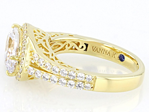 Vanna K™ For Bella Luce® 4.26ctw White Diamond Simulant Eterno™ Yellow Ring(2.58ctw DEW) - Size 7