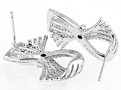 Vanna K™ For Bella Luce® 2.00ctw White Diamond Simulant Platineve® Earrings(1.21ctw DEW)