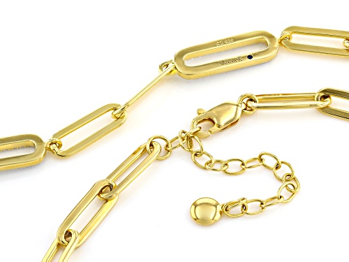 Vanna K™ For Bella Luce® 1.25ctw Diamond Simulant Eterno™ Yellow And Platineve® Paperclip Necklace - Size 18