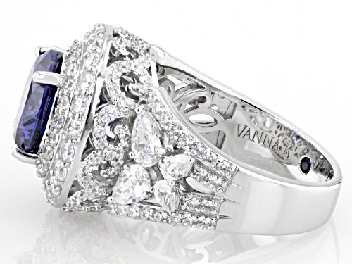 Vanna K™ For Bella Luce® 10.35ctw Tanzanite And White Diamond Simulants Platineve® Ring - Size 6