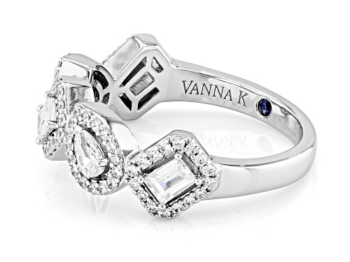 Vanna K™ For Bella Luce® 4.44ctw White Diamond Simulant Platineve® Ring - Size 8