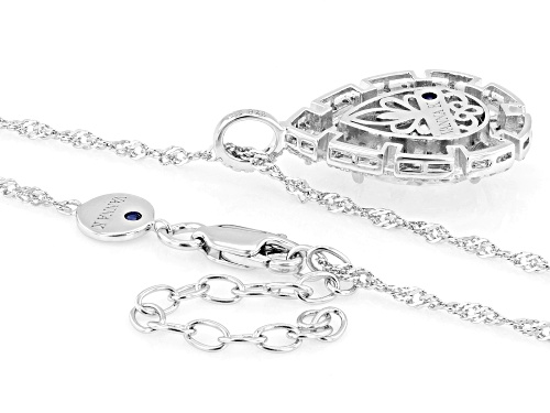 Vanna K™ For Bella Luce® 5.05ctw White Diamond Simulant Platineve® Pendant with Chain