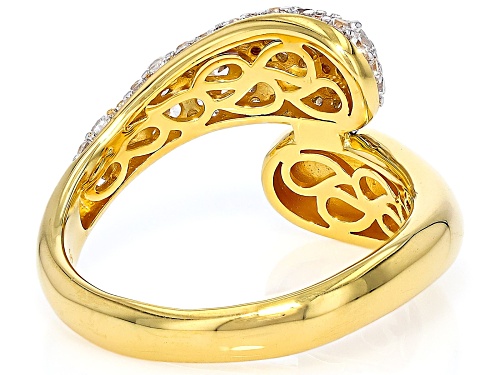 Vanna K™ For Bella Luce® 1.20ctw White Diamond Simulant Eterno™ Yellow And Platineve® Ring - Size 7
