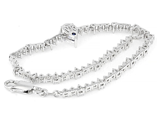 Vanna K™ For Bella Luce® 6.35ctw White Diamond Simulant Platineve® Tennis Bracelet - Size 8