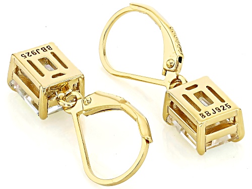 3.40ctw Mercury Mystic Topaz® 18k Yellow Gold Over Sterling Silver Earrings