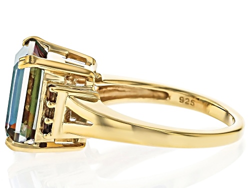6.00ct Mystic Topaz® With Andalusite 18k Yellow Gold Over Sterling Silver Ring - Size 6