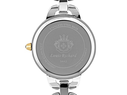 Louis Richard Felina Ladies Watch Two-Tone Silver-Tone And Rose