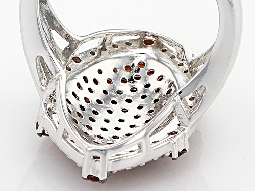 1.59ctw Round Vermelho Garnet™ With .34ctw White Zircon Sterling Silver Ring - Size 6