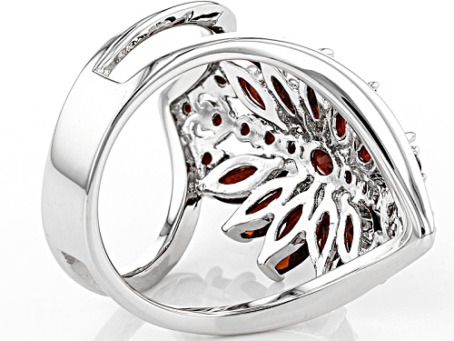 3.33ctw Oval, Marquise And Round Vermelho Garnet™ Sterling Silver Ring - Size 6