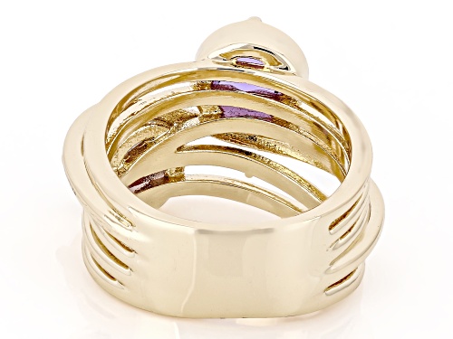 Round Zandrite Bronze Band Ring - Size 8