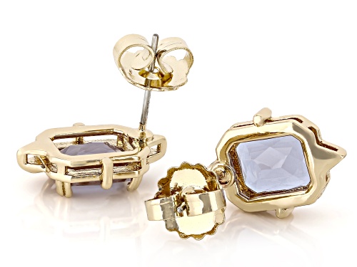Zandrite Bronze Solitaire Stud Earrings
