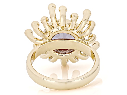 Round Zandrite Bronze Solitaire Ring - Size 8