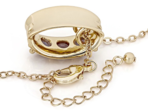 Zandrite Bronze 3-Stone Pendant with Chain