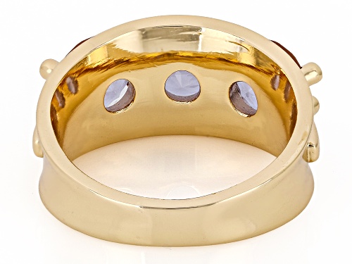 Zandrite Bronze 3-Stone Ring - Size 8