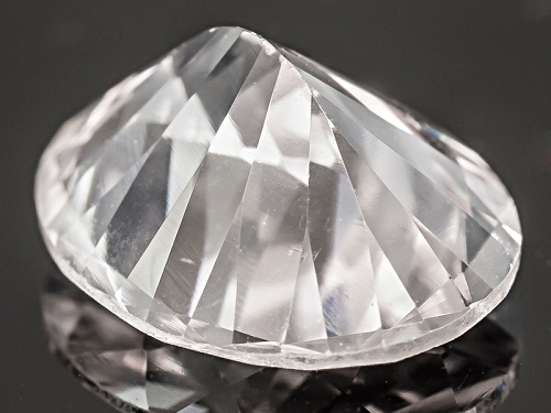 Tanzanian White Zircon Minimum 3.25ct 10x8mm Oval Diamond Cut