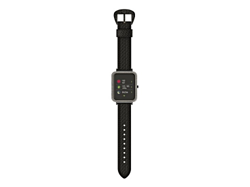 Wrangler Smart Watch WRZ12-111BW Square Antique Silver Tone with Black Basket Weave Strap