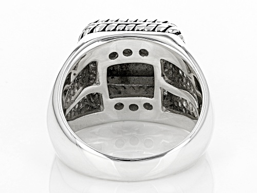Artisan Collection of India™ Mens Meteorite Sterling Silver Ring - Size 12