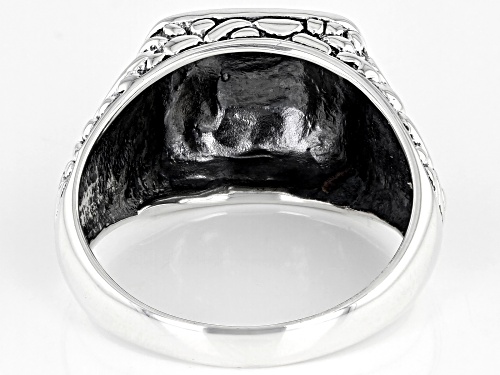 Artisan Collection Of India™ Sterling Silver Hammered Mens Ring - Size 10