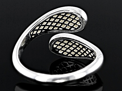 Sterling Silver Graduated Bypass Ring - Size 7