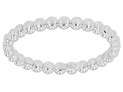 18k Yellow Gold Over Sterling Silver and Rhodium Over Sterling Silver 2.4mm Band Ring Set of 2 - Size 12