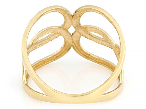 10k Yellow Gold Open Knot Ring - Size 10