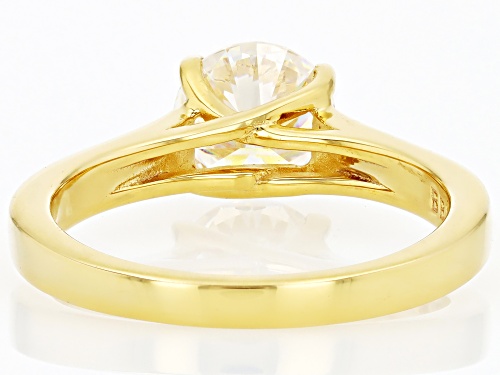 Lab Created Strontium Titanate 18K Yellow Gold Over Sterling Silver Ring 2.49Ctw - Size 9