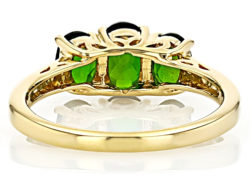 Russian Chrome Diopside 18k Yellow Gold Over Sterling Silver Ring 1.50Ctw - Size 9