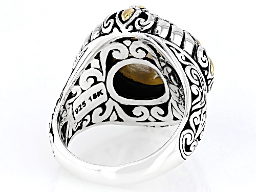 Artisan Collection of Bali™ 11.5-12mm Cultured Mabe Pearl Sterling Silver With 18K Gold Accents Ring - Size 11