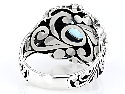 Artisan Collection of Bali™ 2.00ct Sky Blue Topaz Sterling Silver Beaded Ring - Size 10