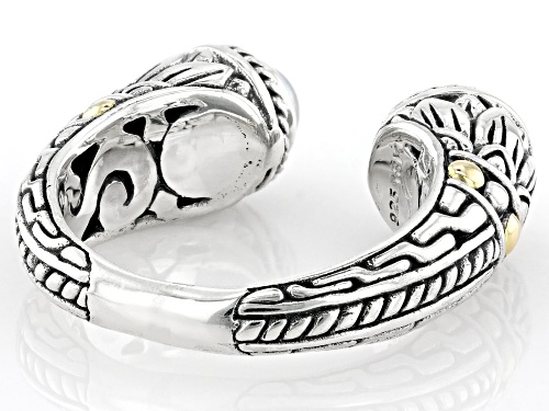 Artisan Collection of Bali™4.5-5mm Silver Cultured Freshwater Pearl Sterling Silver Cuff Ring - Size 6