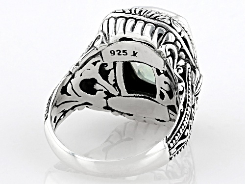 Artisan Collection of Bali™ 4.89ct Prasiolite Sterling Silver Solitaire Ring - Size 9
