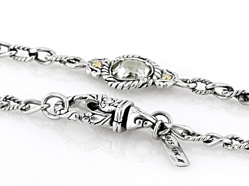 Artisan Collection of Bali™ 7.33ctw Multi-Gemstone Sterling Silver Station Necklace - Size 22