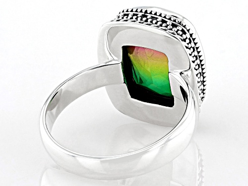 Artisan Collection of Bali™ 5.08ct Watermelon Quartz™ Triplet Sterling Silver Ring - Size 9