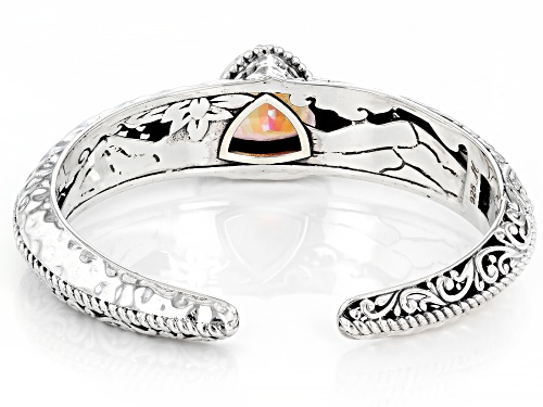 Artisan Collection of Bali™ 12.60ct Pink Azotic Quartz Sterling Silver Cuff Bracelet - Size 6.75