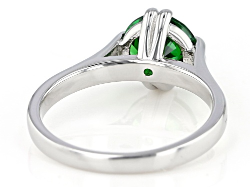 Bella Luce ® 3.32ctw Emerald Simulant Rhodium Over Sterling Silver Ring - Size 10