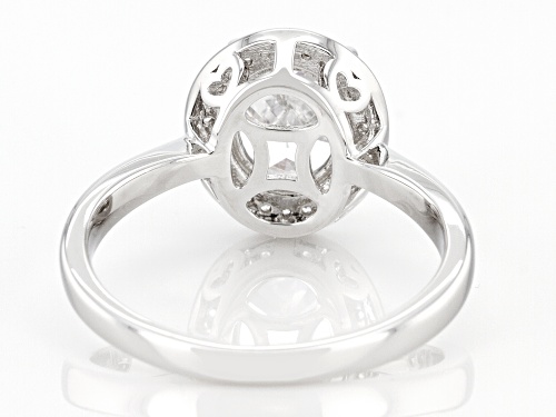 Bella Luce ® 3.63ctw White Diamond Simulant Rhodium Over Sterling Silver Ring (1.99ctw DEW) - Size 9