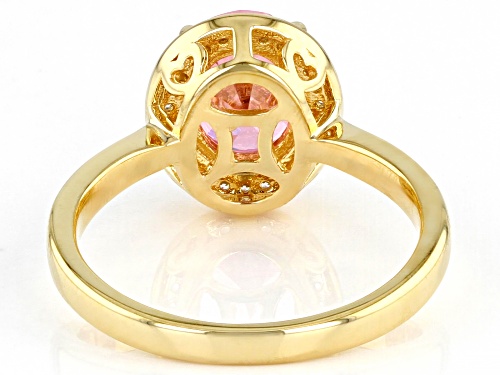 Bella Luce ® 3.30ctw Pink And White Diamond Simulants Eterno™ Yellow Ring - Size 8