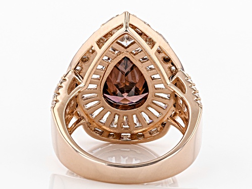 Bella Luce ® 12.20CTW Esotica ™ Blush Zircon & White Diamond Simulants Eterno ™ Rose Ring - Size 7