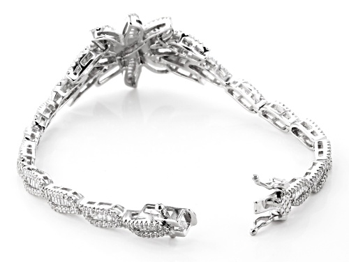 Bella Luce ® 7.75CTW White Diamond Simulant Rhodium Over Sterling Silver Bracelet (6.05CTW DEW) - Size 7.25