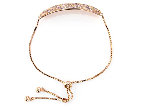 Bella Luce ® 2.58CTW Multicolor Gemstone Simulants Eterno ™ Rose Adjustable Bracelet