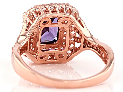 Bella Luce ® 4.24ctw Amethyst And White Diamond Simulants Eterno™ Rose Ring - Size 11