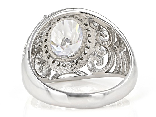 Bella Luce ® 3.90ctw Rhodium Over Sterling Silver Ring (2.66ctw DEW) - Size 7